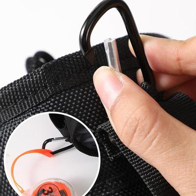 Durable Black Tool Belt Pouch - Multi-Functional Screw & Nail Storage Bag, Thickened Wear-Resistant Organizer For Home Repairs