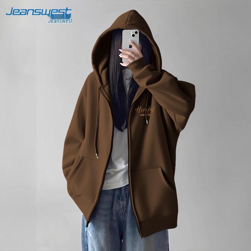 JEANSWEST Women's Relaxed Fit Hooded Sweatshirt