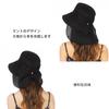 Sun Hat for UV Wide Slimming Effect [NC] UV-cut Women, Spring/summer, Protection, Brim, Stylish, (black)