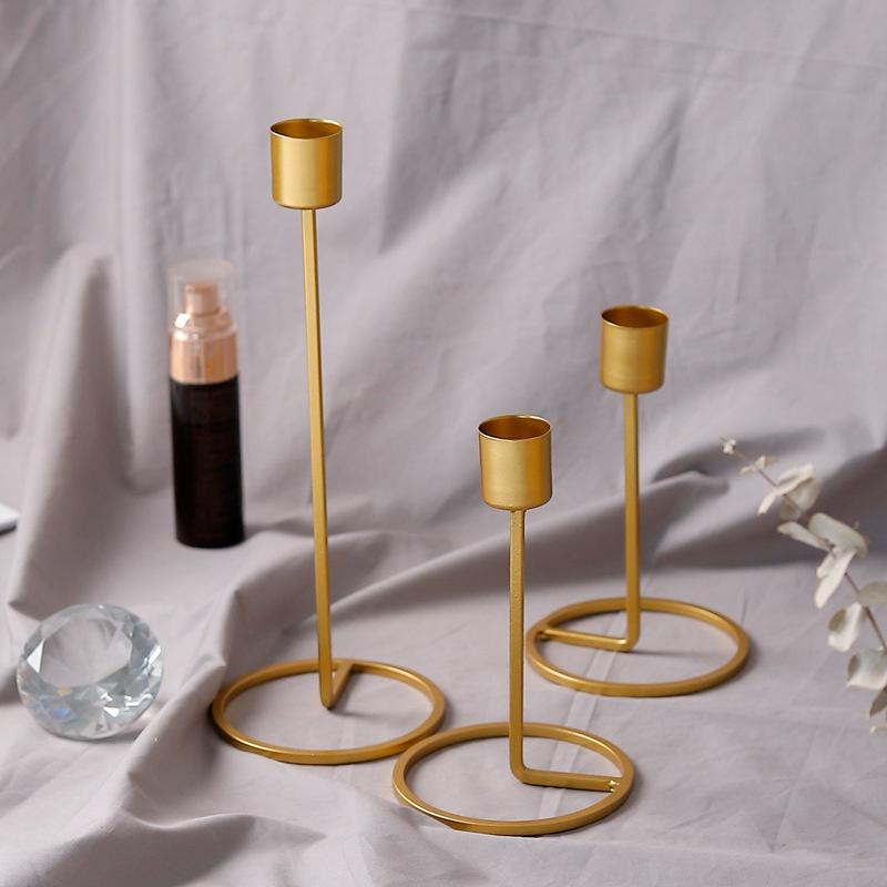 Xmas Candle Holder Candlestick Iron Craft Festival Party Decoration Ornament