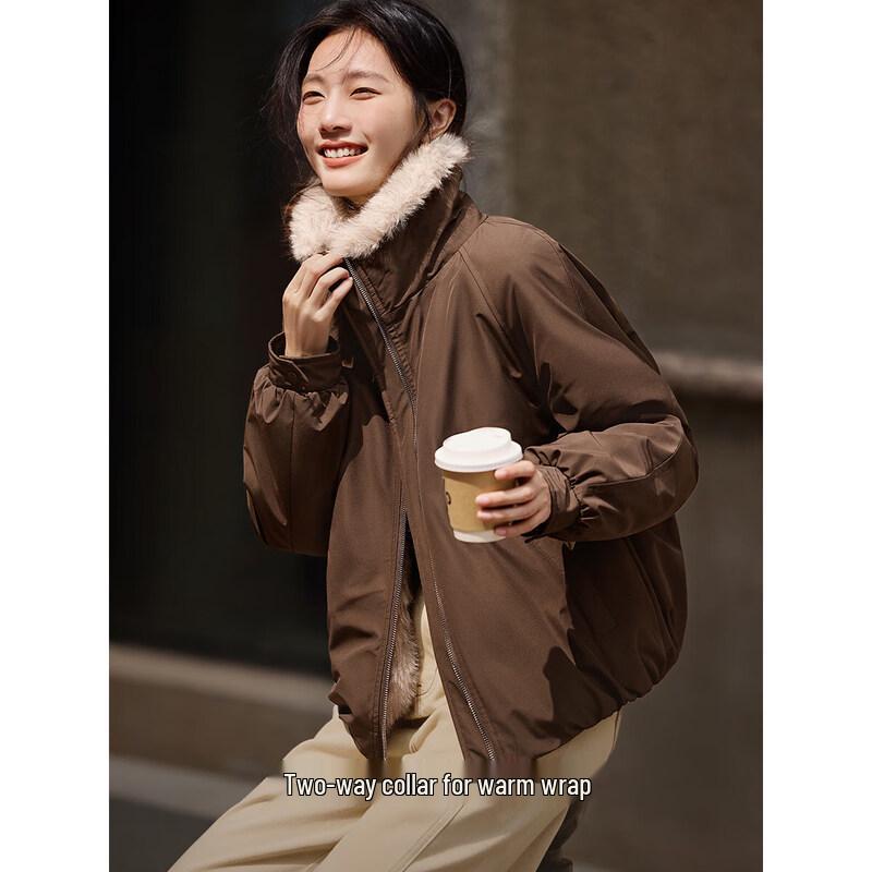 Women's Faux Fur Trimmed Padded Parka Jacket