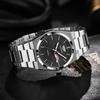 New Men's Ultra-thin Luminous Waterproof Steel Band Watch with Double Calendar - Fashionable, Hot Selling Model