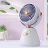 Mini-Schreibtischventilator 100 Geschwindigkeiten Winkelverstellbar USB-wiederaufladbar Sommer Handventilator Tragbar Outdoor Reise Mini Persönlicher Ventilator