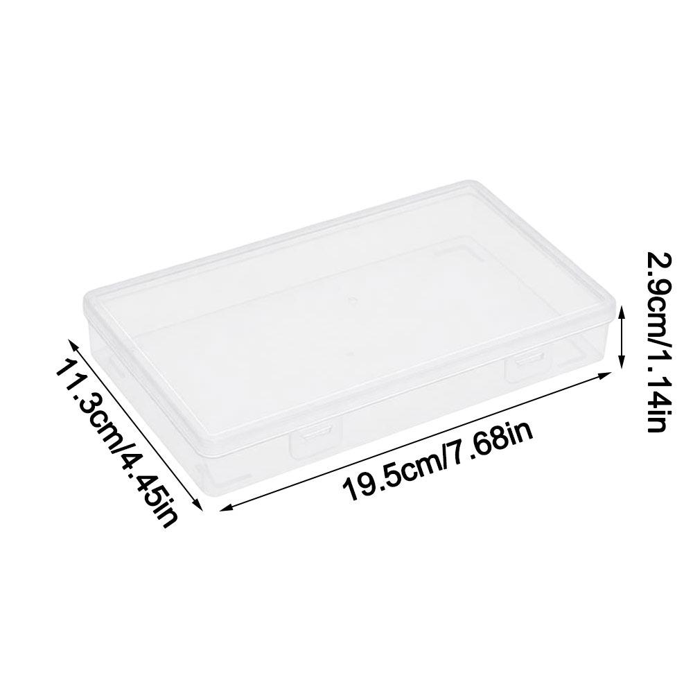Transparent Desktop Storage Case Multifunctional Large Capacity Pencil Storage Box Dustproof Eco-Friendly PP Jewelry Organizer