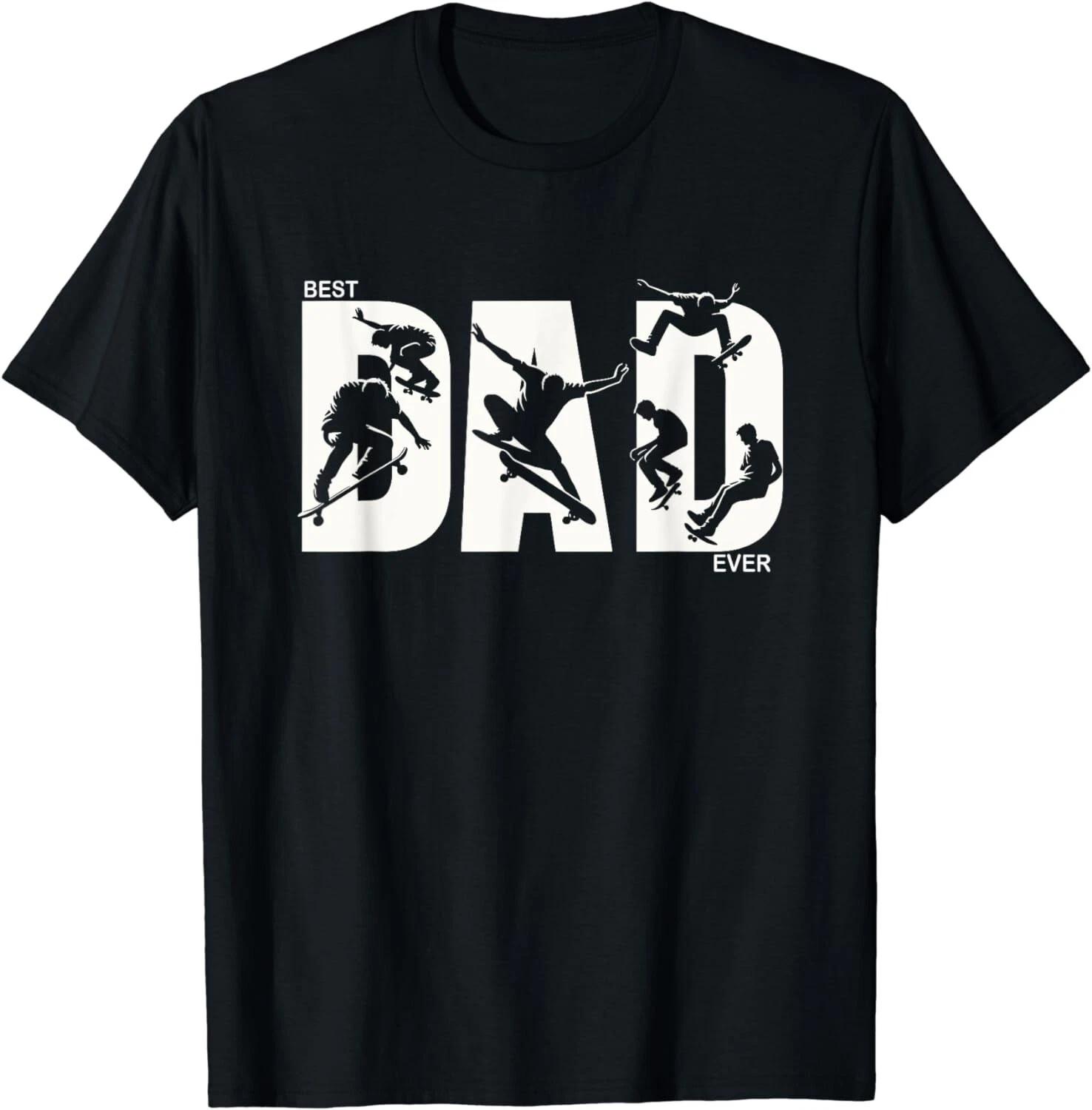 Best Skateboarding Dad Ever Mens Fathers Day Skateboarder Gift Unisex T-Shirt XL