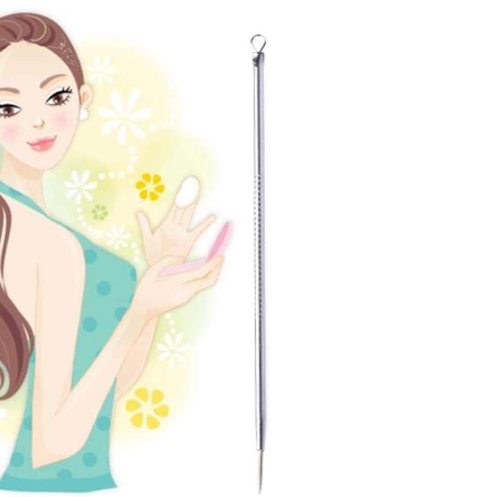 HJ Acne Acne Blackhead Stainless Pore Comedo Blackhead Removal of Needles, Removal, Removal, Antibacterial, Steel, Care, Pusher, (Set 10)