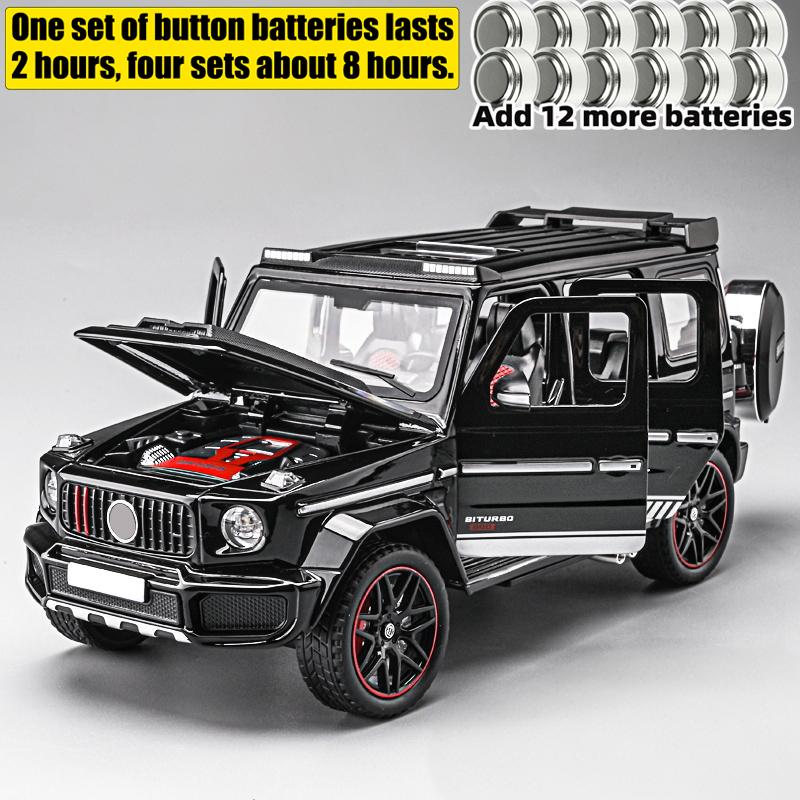 1:24 Mercedes Benz G800 Alloy Metal Diecast Model Car Sound And Lig High Simulation Home Trendy Ornaments Collection Hobby Gift