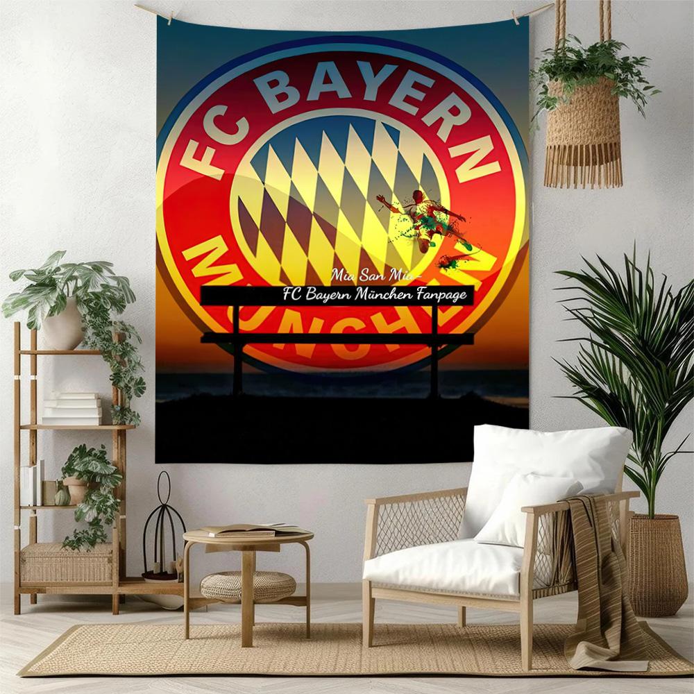 Bayern Munich Wall Decor Tapestry Art For Pet Memorial Birthdaywedding Party Backdrop Family Gift