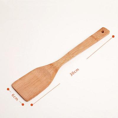 1Pc Bamboo Kitchen Tool Anti-Slip Cooking Utensils Spoon Bamboo Spatula