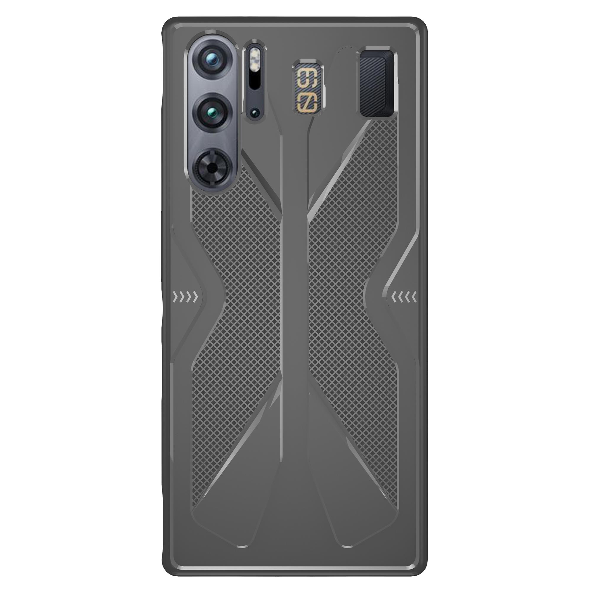 

For ZTE nubia Red Magic 9 Pro 5G/9 Pro+ 5G Case Anti-drop Soft TPU Phone Back Cover Dark Grey
