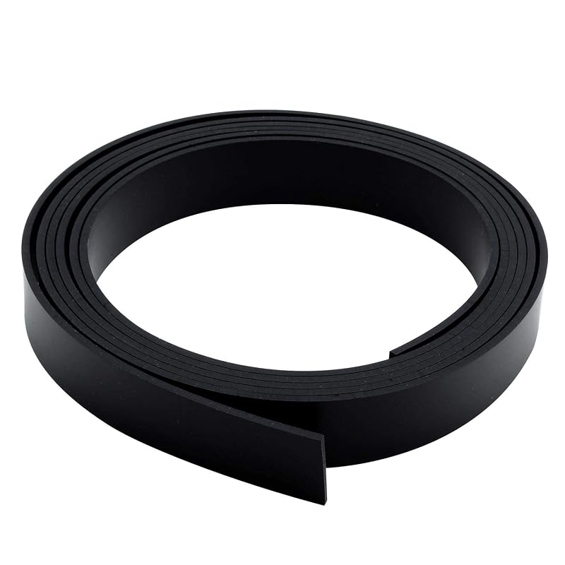 Waki Sangyo Flat Rubber, Non-Adhesive, Black, 2mm X 20mm, 2m Length, Outdoor Gasket WSG018