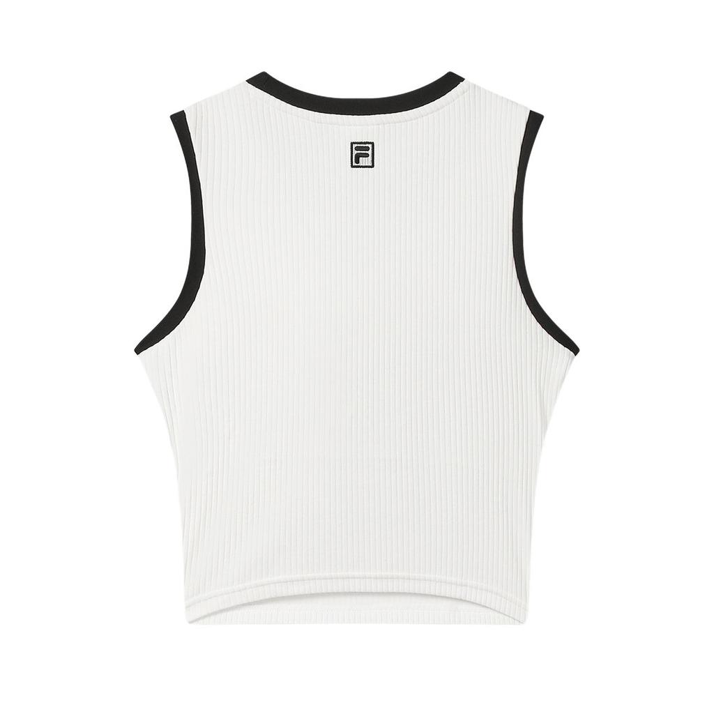 Fila Original SS25 Fashion Casual Comfortable Slim Fit Sleeveless Tank Top Women Tops F71W539113F-WT
