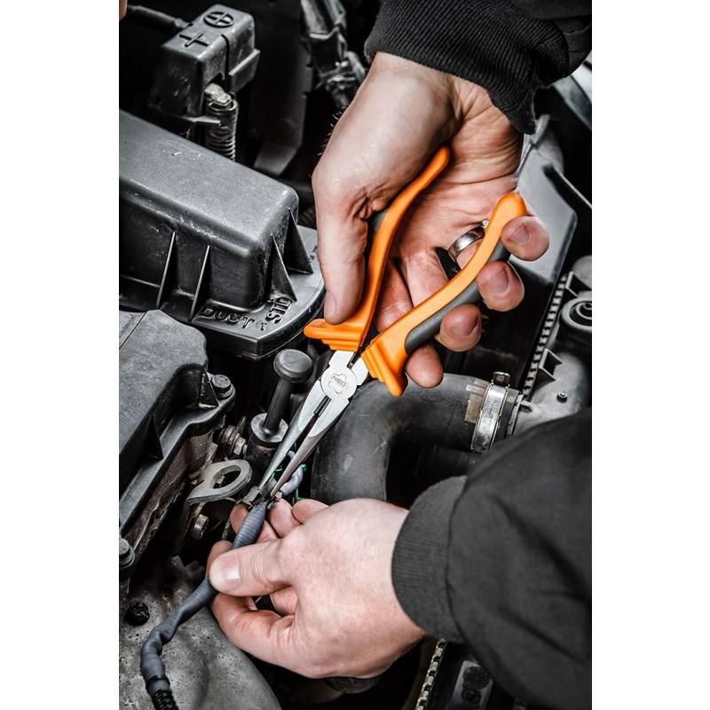 STRAIGHT LONG NOSE PLIERS 160MM - T N01-013