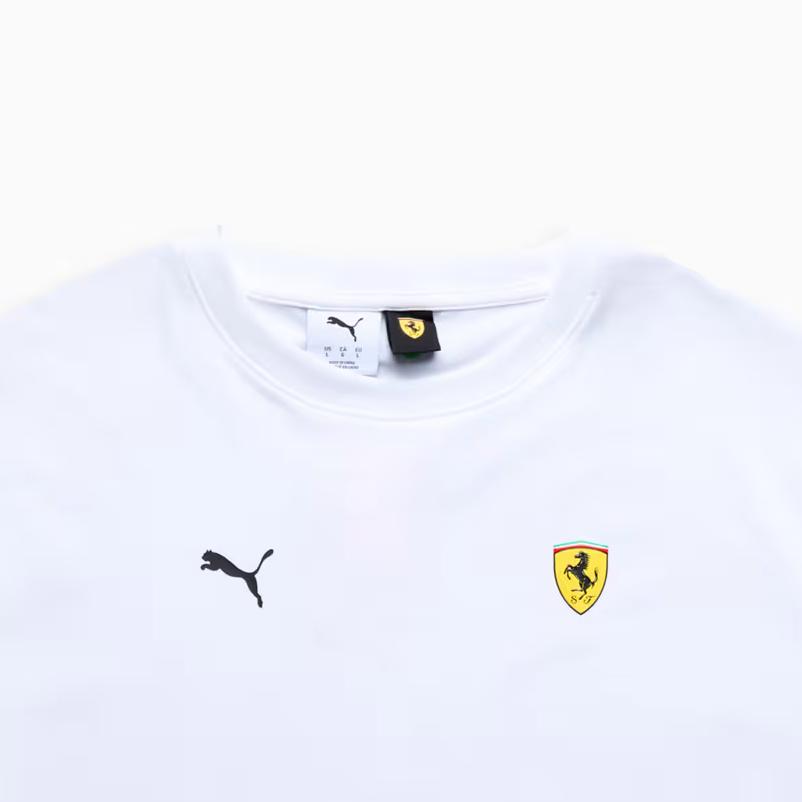 Puma Scuderia Ferrari Singapore Tee Logo Print Crew Neck Short Sleeve T-Shirt Men Tops 637867-02