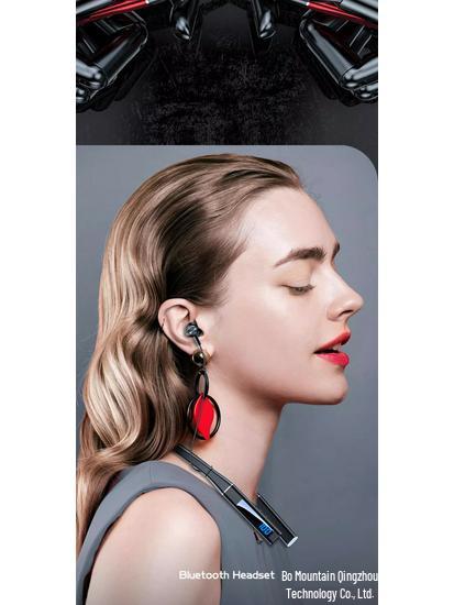 2026 High-End Bluetooth Neckband Headphones for Huawei, Oppo, Vivo, Sony - Large Battery, Unisex.
