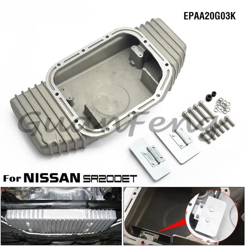 High Capacity Engine Oil Pan Sump Aluminum For Nissan SR20DE/SR20DET (S13/S14/S15) EPAA20G03K