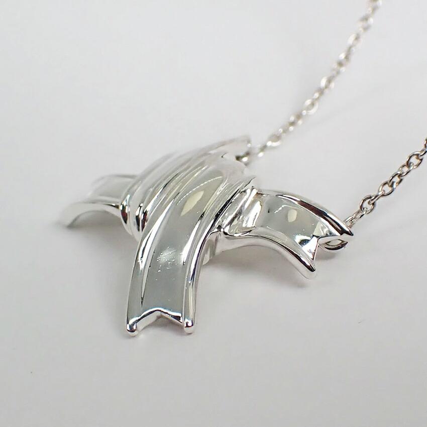 [Used] TIFFANY/Tiffany 925 Vintage Bow Necklace/g468-36
