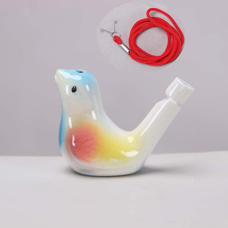 Keramisk Vattenfågel Ocarina Visselpipa - Barns Musikinstrument & Turist Hantverk