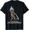 New Limited Funny Conspiracy Cat Tin Foil Hat Government T-Shirt