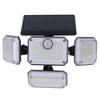 Solar Outdoor Street Light 4 Rotating Head Flexible Foldable IP64 Heat Resistant Home Solar Lamp