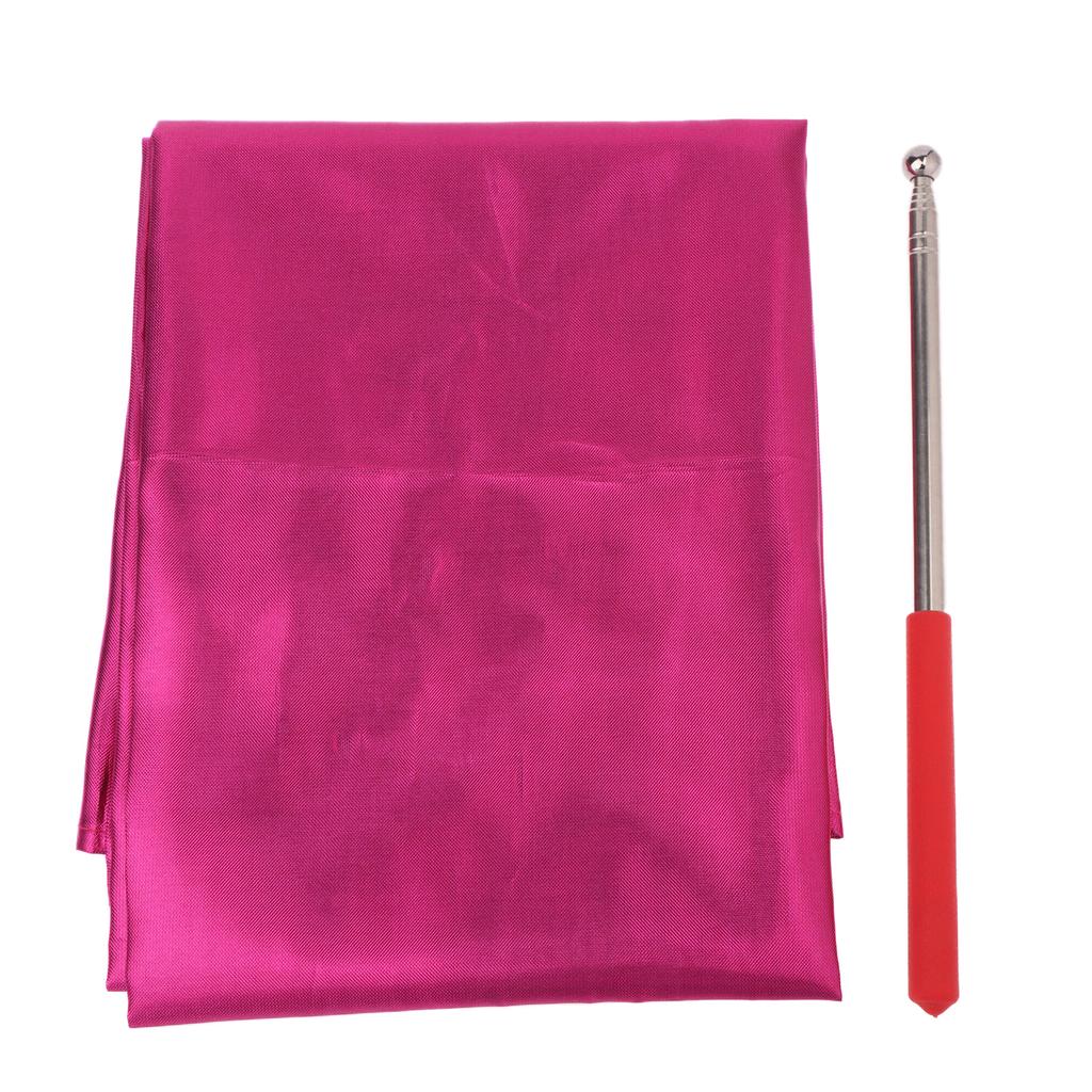 Belly Dance Props Flag Church Performance Accessories 190*140Cm Gradual Colors Belly Dance Props Semicircle Flags With Sticks