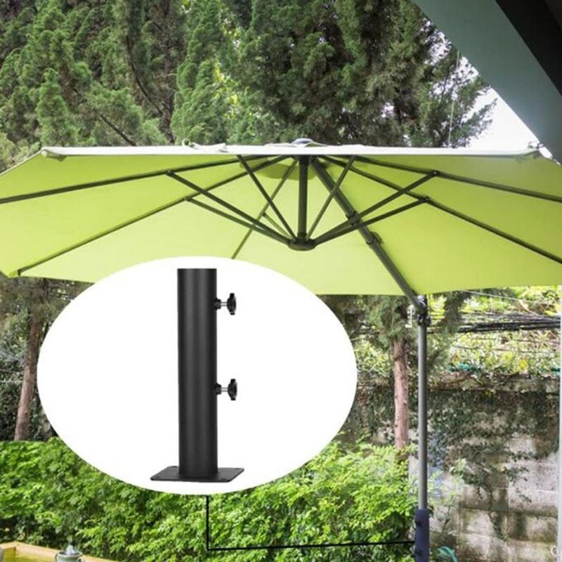 Braçadeira de Montagem Quadrada para Exterior Compatível para Suporte de Suporte Universal para Pátios de Deck Aço Resistente Base de Suporte Quadrada para Guarda-sol