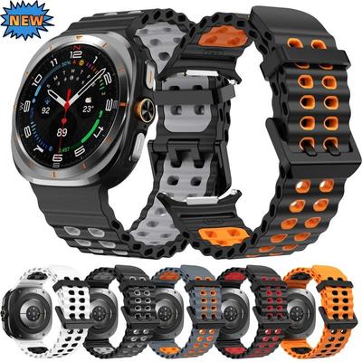 Bracelets en Silicone Océan pour Samsung Galaxy Watch 8 Ultra 47mm Bracelet assorti au poignet Galaxy Watch 7 Ultra 47mm Correa