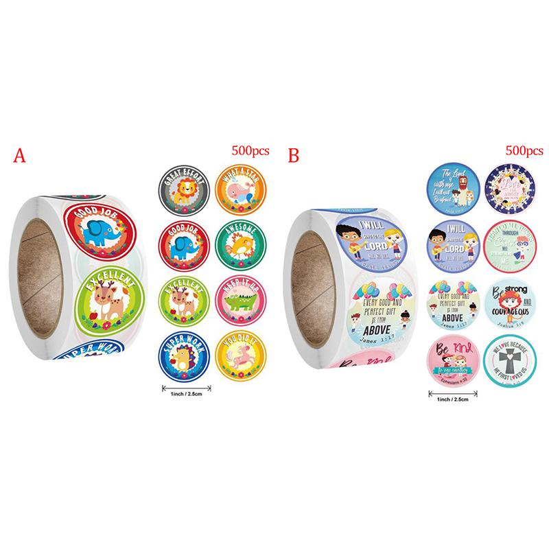 500Pcs Religious Stickers Christian Bible Verse Sticker For Kids Cartoon Sticker