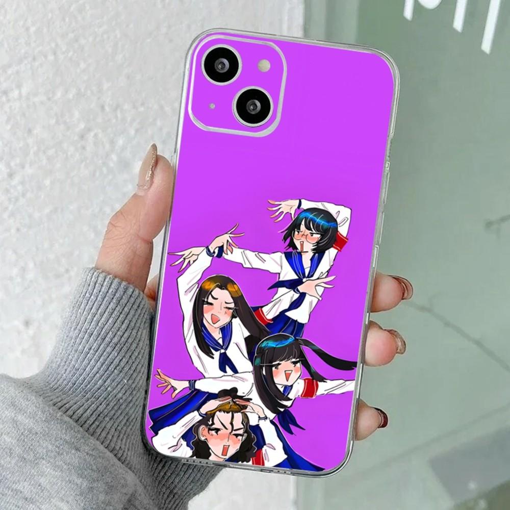 A-Atarashii  Gakko JPOP Phone Case For iPhone 16,15,14,13,12,11 Plus,Pro,Max,XR,XS,X,7,8 Plus,SE,Mini Transparent Silicone Soft