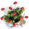 10pcs Wooden Ladybug Decorative Garden Stakes Garden Decoration Outdoor Yard Decor Easter Festival Decoration Office Home Decor