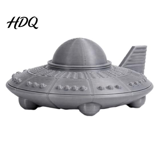 Desktop UFO Decoration 3D Printed Model Figurine Sci-Fi Spacecraft Decor One-Piece Craft