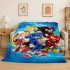 Classic Game S-Sonic Cartoon Soft Flannel Throw Blanket,Cozy Blanket for Bed,Couch,Sofa,Bedroom,Living Room,Travel,Picnic Kids