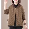 Women's Quilted Cotton Jacket: Lightweight, Autumn/Winter 2025, Plus Size, Short Coat for Middle-aged