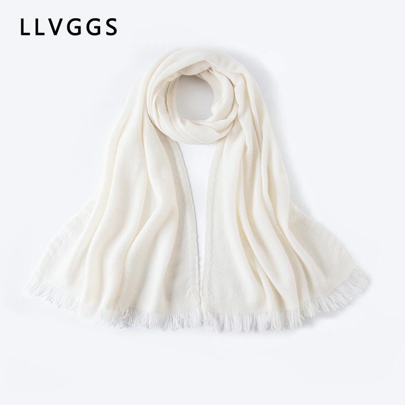 Spring and autumn cashmere knitted large shawl with outer vest knotted shoulder strap women's multi-functional cashmere scarf