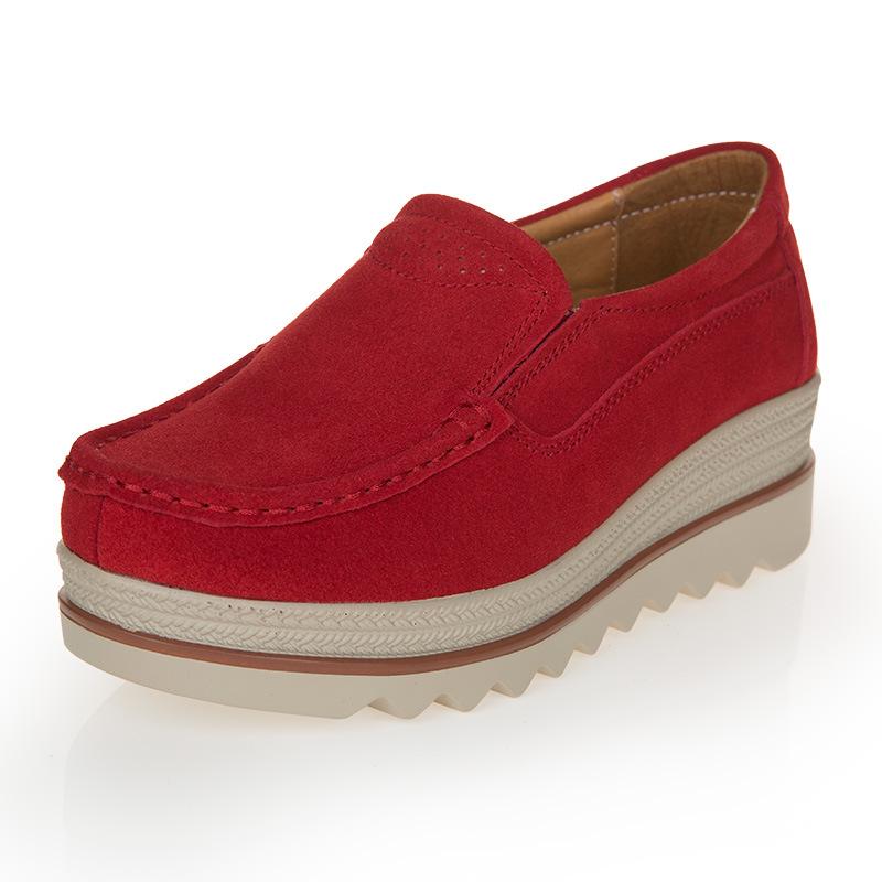 Spring and Autumn flat-bottomed thick-soled muffin bow women's hot-selling large-size bow single shoes