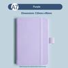 Pocket Journal Mini PU Leather Notebook 100 Sheets with Elastic Band for Teenager Diary Recording