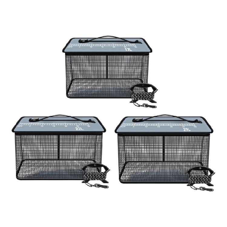 Folding Fishing Net Floating Fishing Basket Live Fish Protector Fast Drying Thickened Fishing Basket Easy to Use