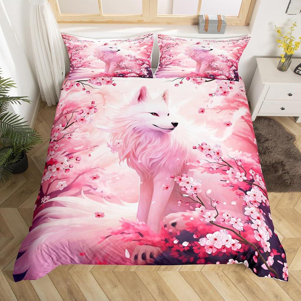 Nautical Anchor Three-Piece Quilt Cover 3D Digital Printing Bedding Set Geometric Striped Bed Cover