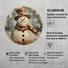 Snowman Tin Sign Vintage Metal Art 8x8 Inch Rustic Christmas Decor Indoor Outdoor Wall Decor for Home Cafe Garage