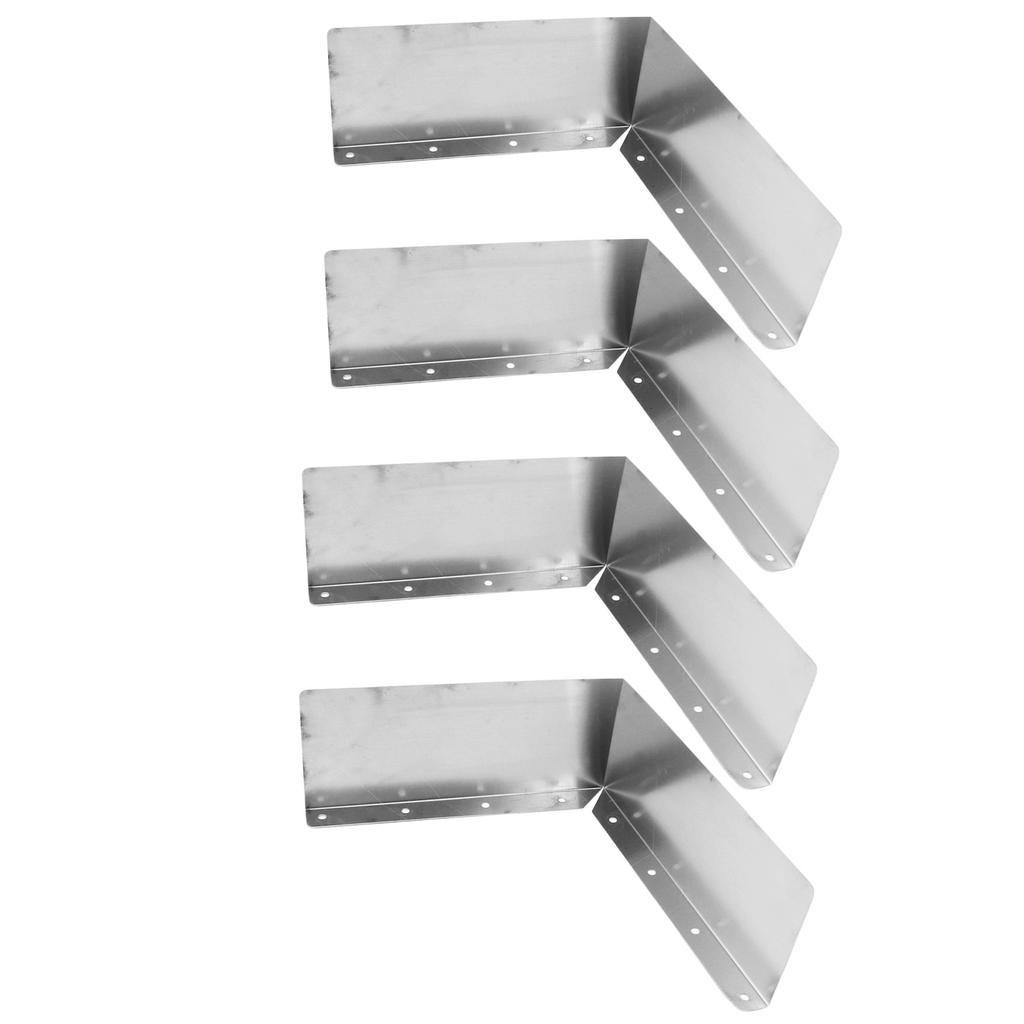 4 Stück Dachrinnenkehlen-Spritzschutz Aluminium Regenrinnenkehlen Dachentwässerung Laubschutz oder Hausziegel