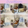 Youthful Star Pattern Shoulder Backpack With Embroidery For School Students