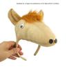 Role Play Stuffed Horse Hair Hoop&Tail Woman Teens Headbands Makeup Glove for Live Broadcast Cartoon Carnivals Hairband