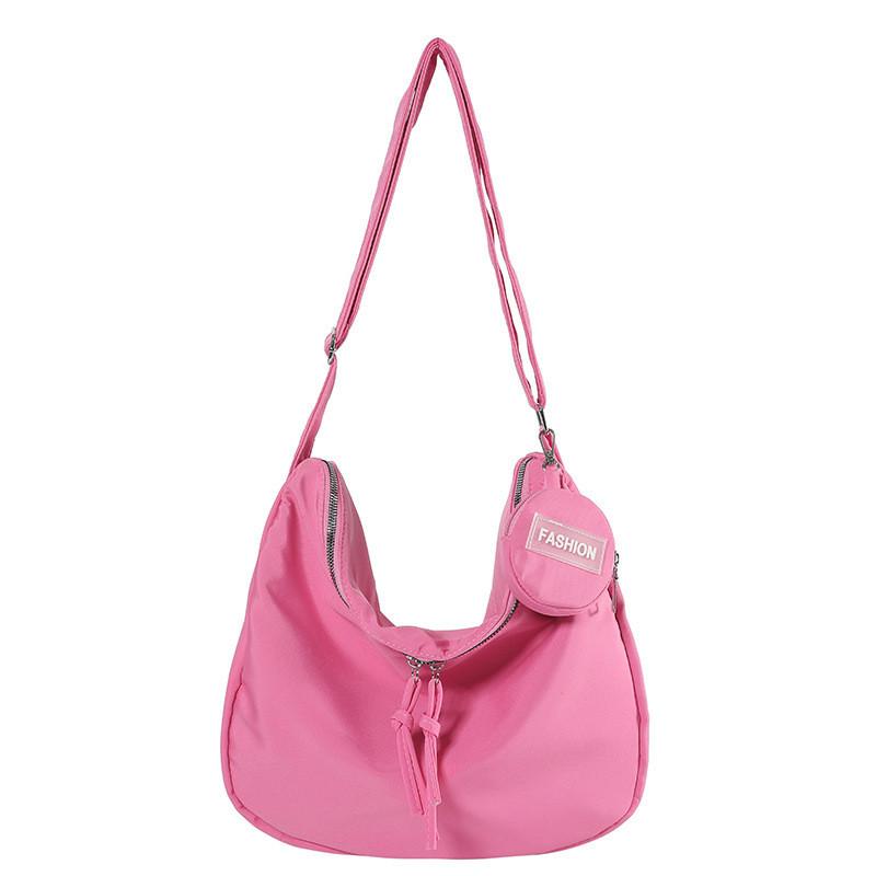 Elegant And Spacious Nylon Tote Bag For Women With Modern Aesthetic And Unique Dumpling Shape Ideal For Daily Casual Wear In 2024