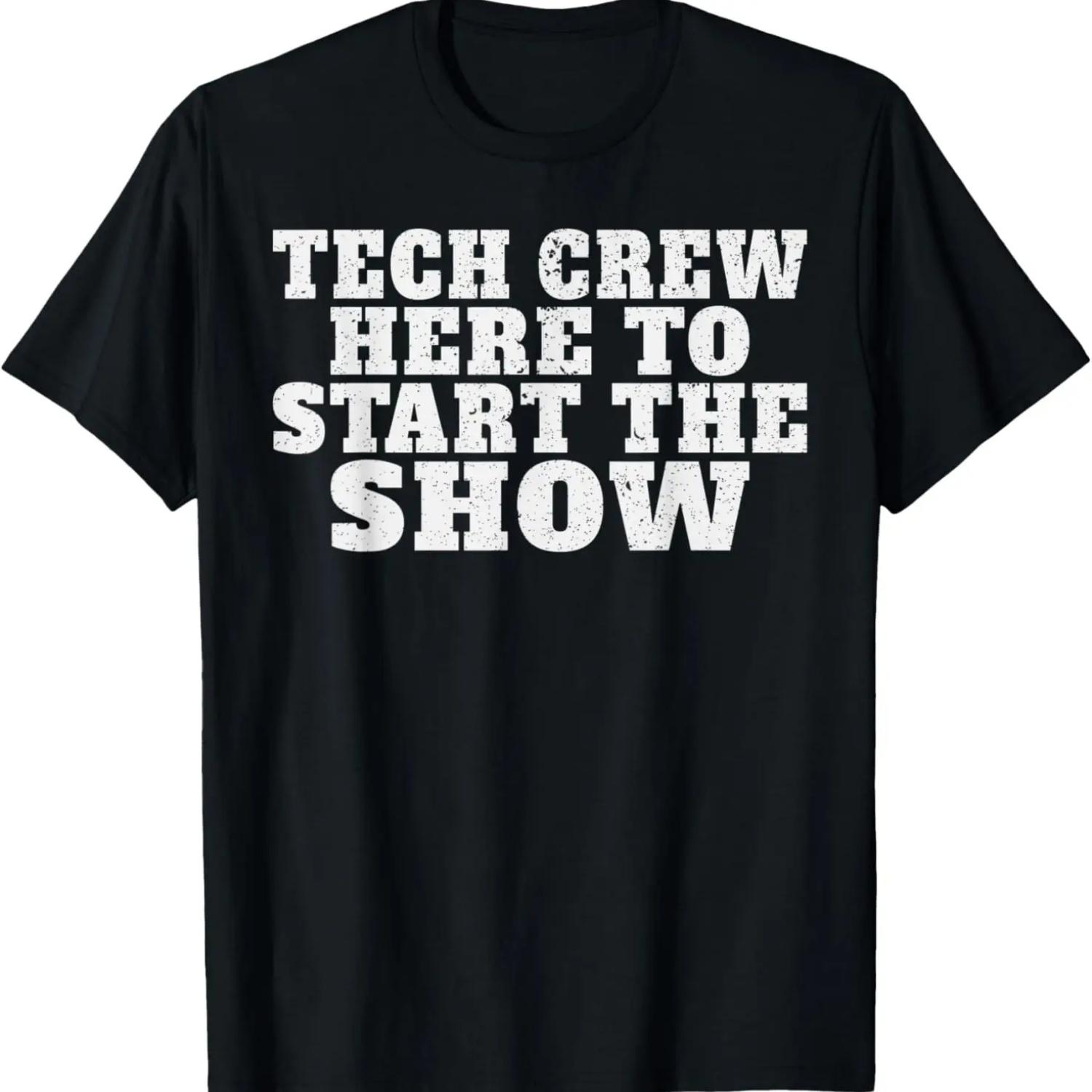 Tech Crew Stage Crew Backstage Theatre Staff Running Crew T-Shirt S чёрный