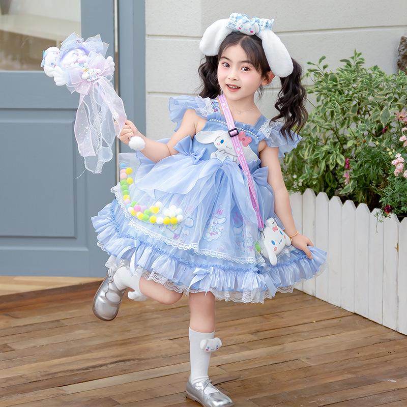 2025 Summer Jade Cinnamon Lolita Princess Puff Dress for Girls