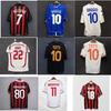Vintage Jersey Football Jersey Classic AC Inter Mika Cabaggio Ronaldo Maldini Totti Jersey