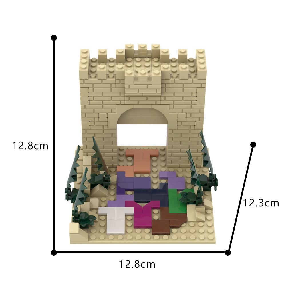 MOC Jesus rode the donkey into Jerusalem Building Block Model Christianity Son of God Jesus Bricks Kids Educational Assemble Toy