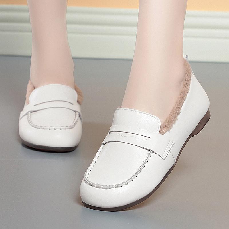 Fashion AIYUQI Women Loafers 2025 Autumn New British Style Women Flat Shoes Genuine Leather Casual  Large Size 41 42 43 Shoes Ladies