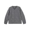 Solid Color Round Neck Down Jacket Men Outerwear Mist-Gray 462984-05