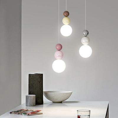 Modern Simple Tanghulu Acrylic Pendant Lamp Nordic Home Decoration Bedroom Living Room Board Chandelier Beauty LED Light